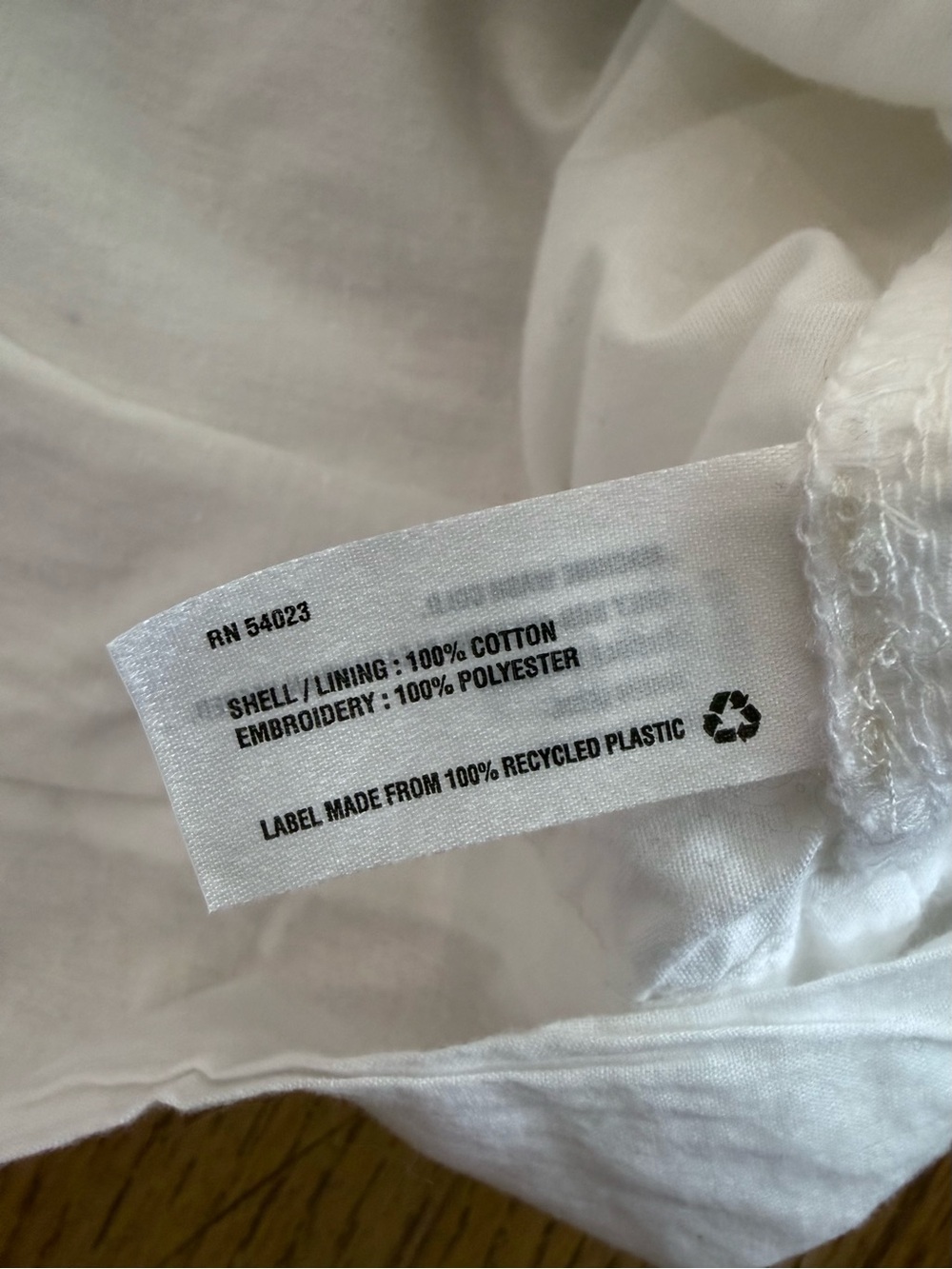 Gap Designed & Crafted White Embroidered Cotton Shift Dress Size Medium - Picture 3 of 4